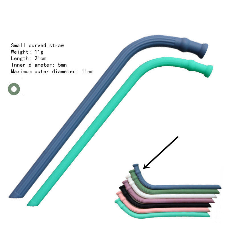 Silicone Straws Can Be Folded And Recycled Odorless Material Food Grade