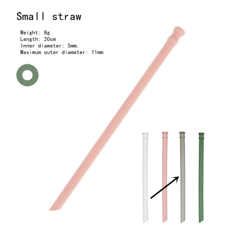 Silicone Straws Can Be Folded And Recycled Odorless Material Food Grade