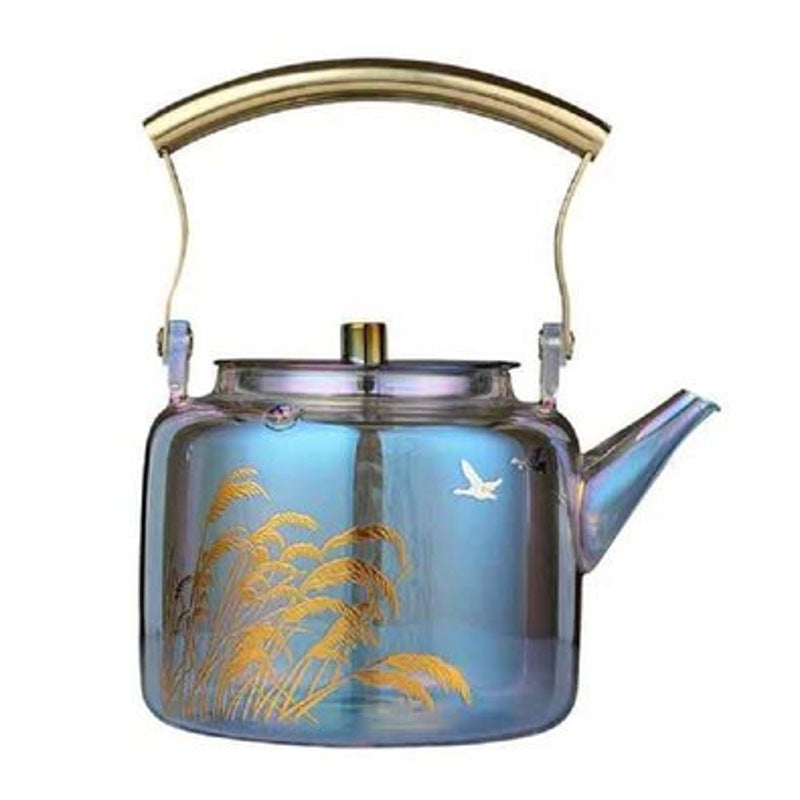 Large Capacity Heat-resistant Glass Colorful Kettle