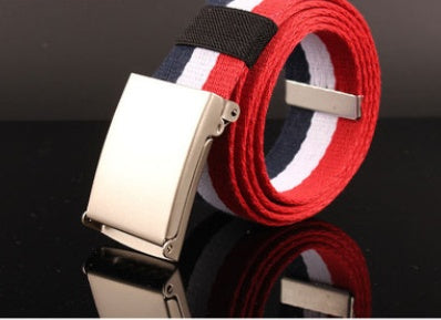 DOAKILV factory direct supply of young students color belt Korean fashion candy colored canvas belt