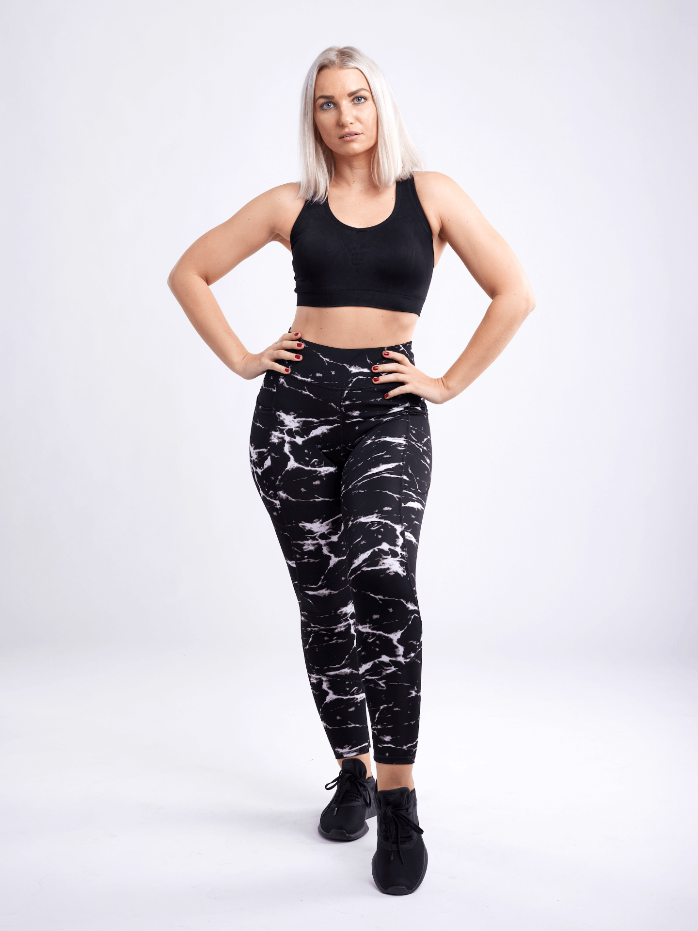 High-Waisted Classic Gym Leggings with Side Pockets