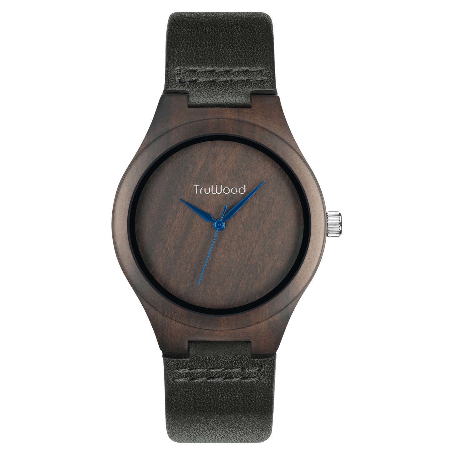 Azure minimalist watch style leather band