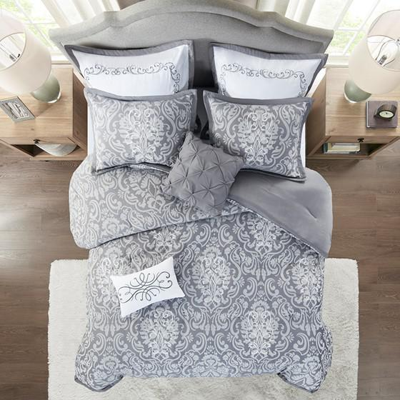 8 Piece Comforter Set with Bed Sheets