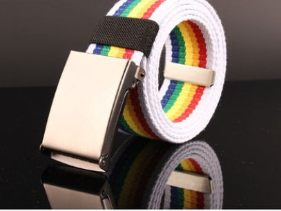 DOAKILV factory direct supply of young students color belt Korean fashion candy colored canvas belt