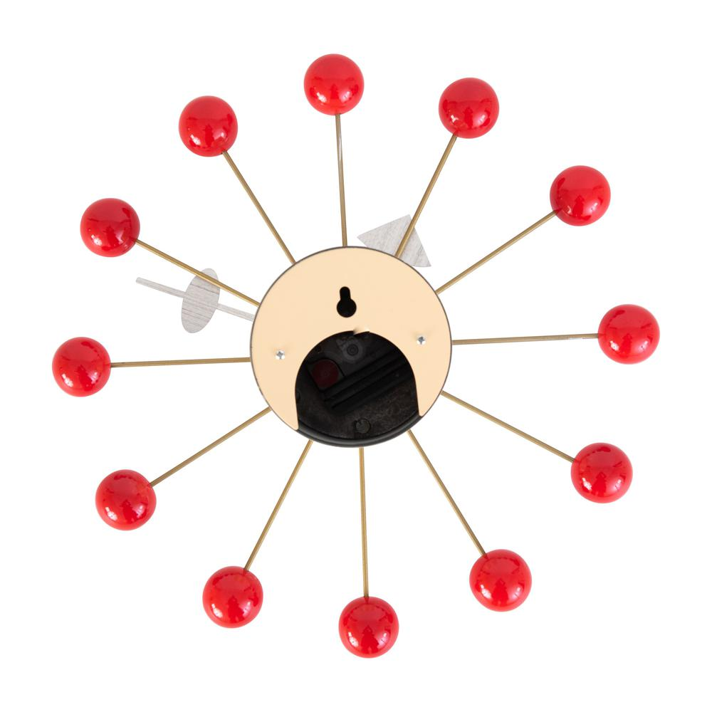 Concordia Modern Design Round Colorful Balls Silent Non-Ticking Wall Clock