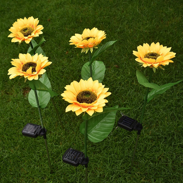 LED Solar Sunflower Lamps Solar Light Decorative Lights