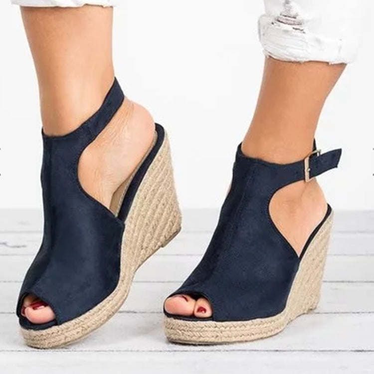 Women's Sandals Platform Wedge Heel Fish Mouth Sandals