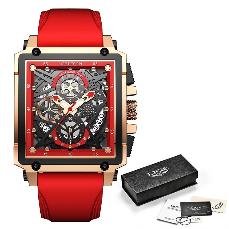 Men's Watch Square Multifunction Chronograph