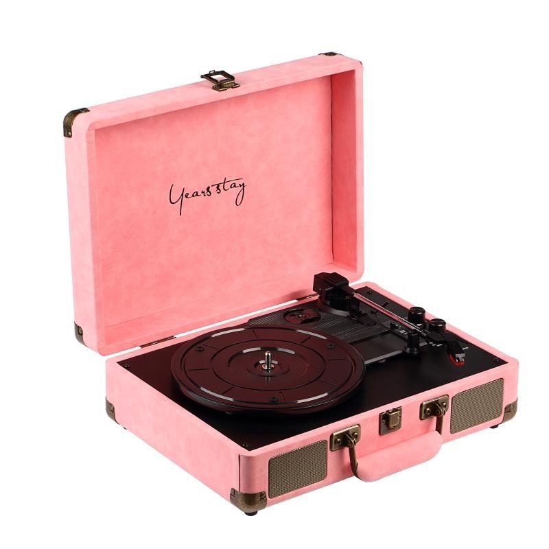 Leather Case Bluetooth Phonograph Turntable