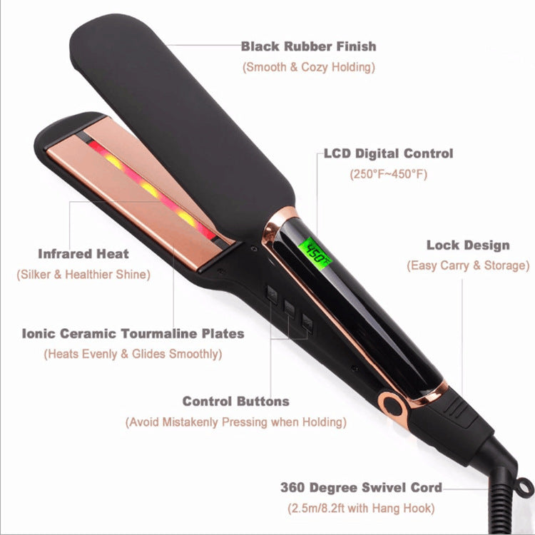 Infrared hair straightener