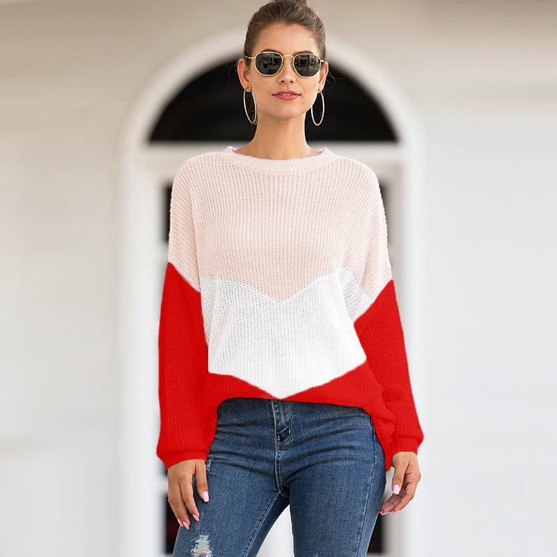 Color block sweater