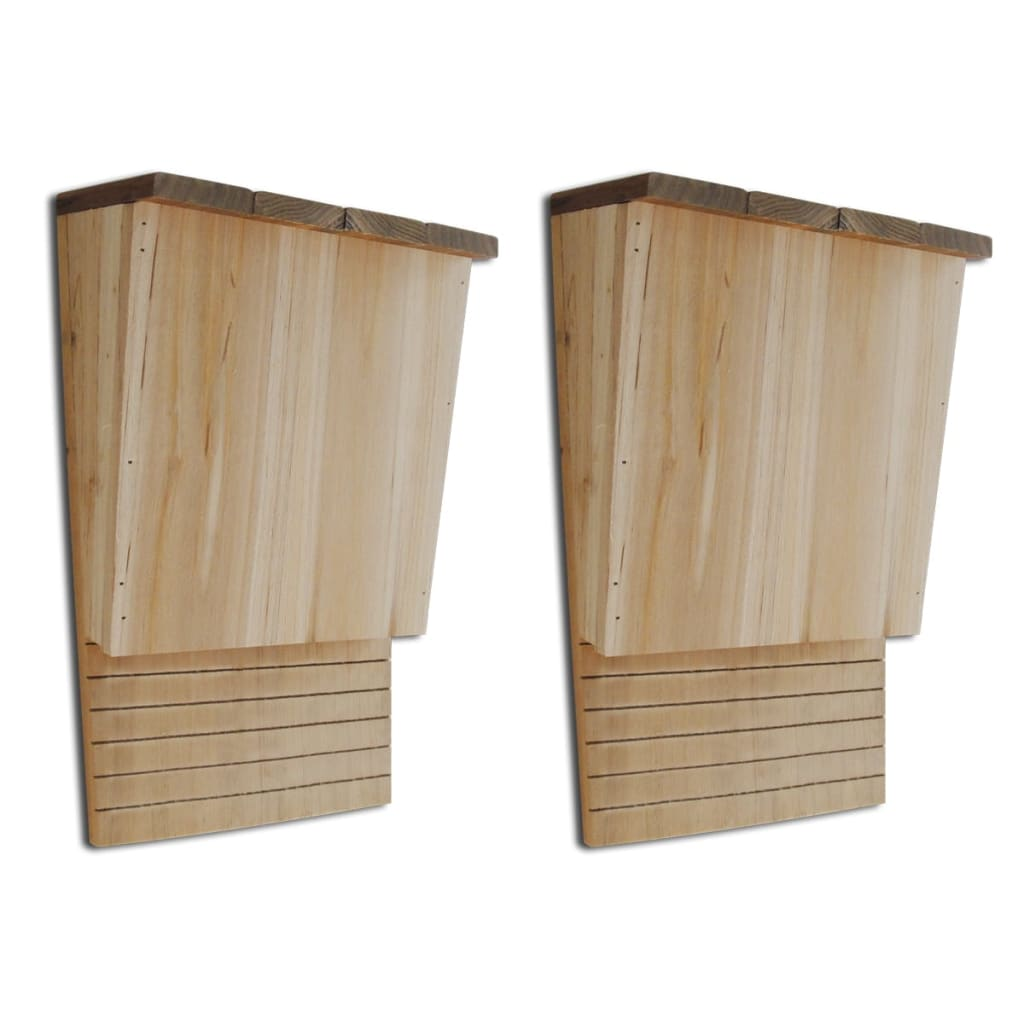 vidaXL Bat House 8.7" x 4.7" x 13.4" Set of 2