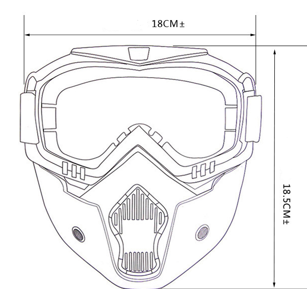 Factory direct tactical goggles riding bike cover outdoor special goggles for motorcycle helmet