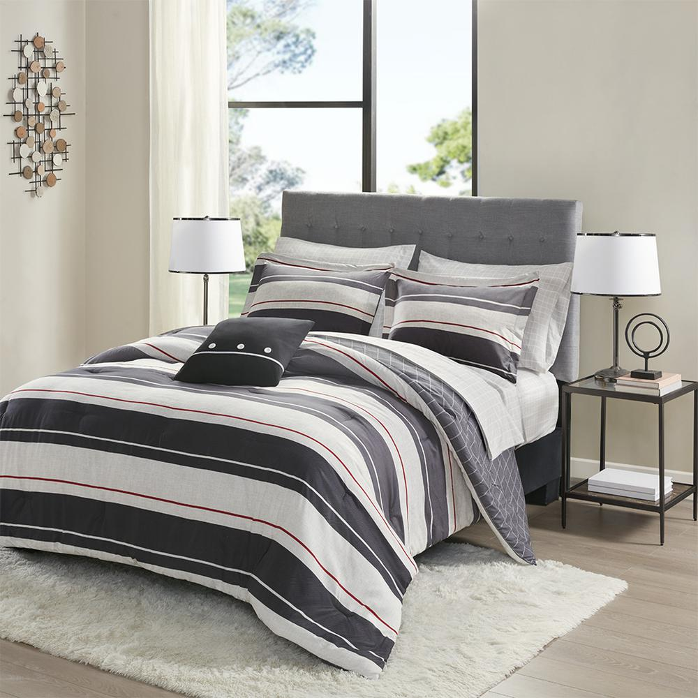 8 Piece Comforter Set with Bed Sheets