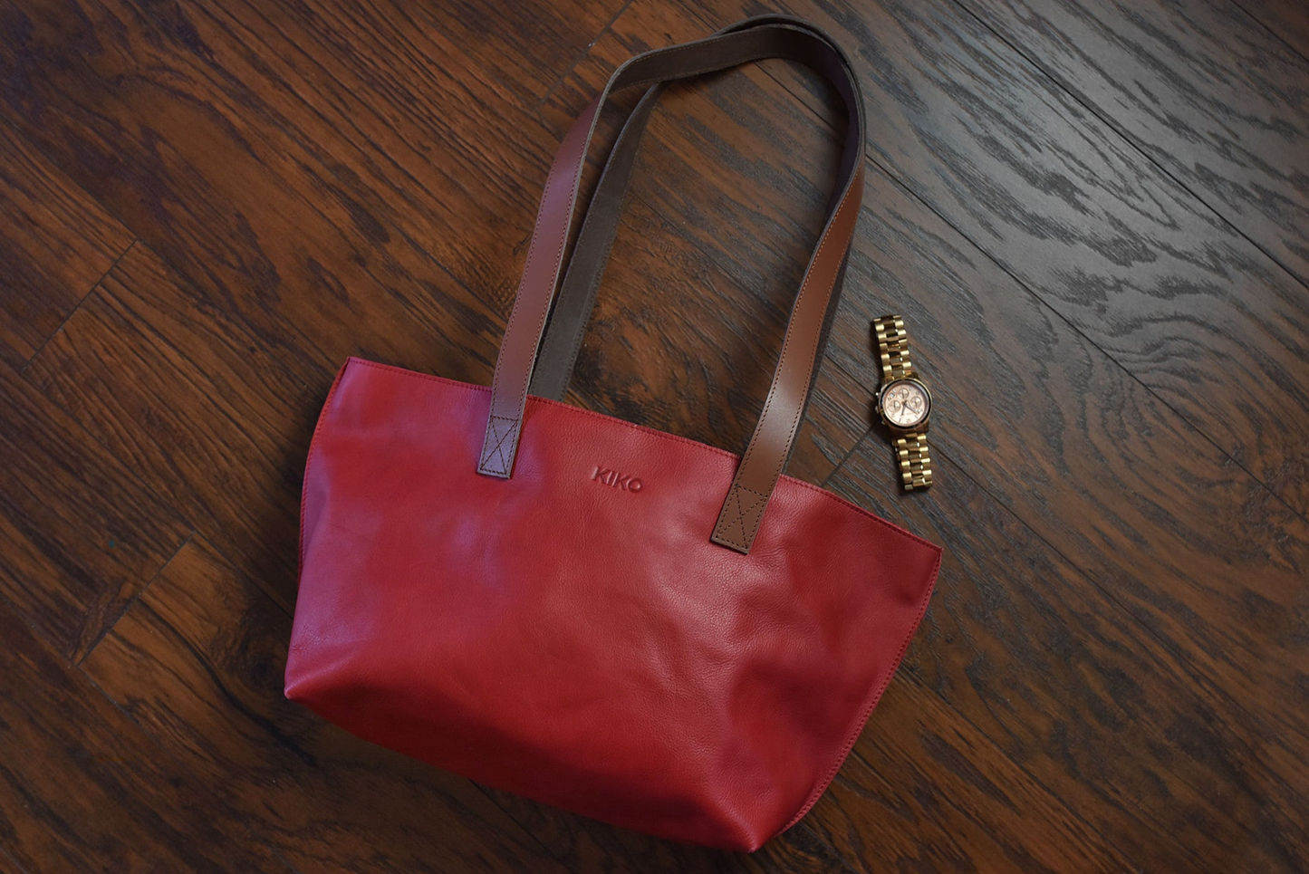 Perfect Tote Red bowl shape wide top