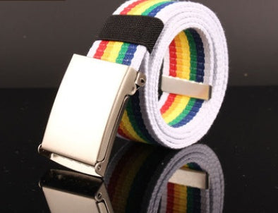 DOAKILV factory direct supply of young students color belt Korean fashion candy colored canvas belt