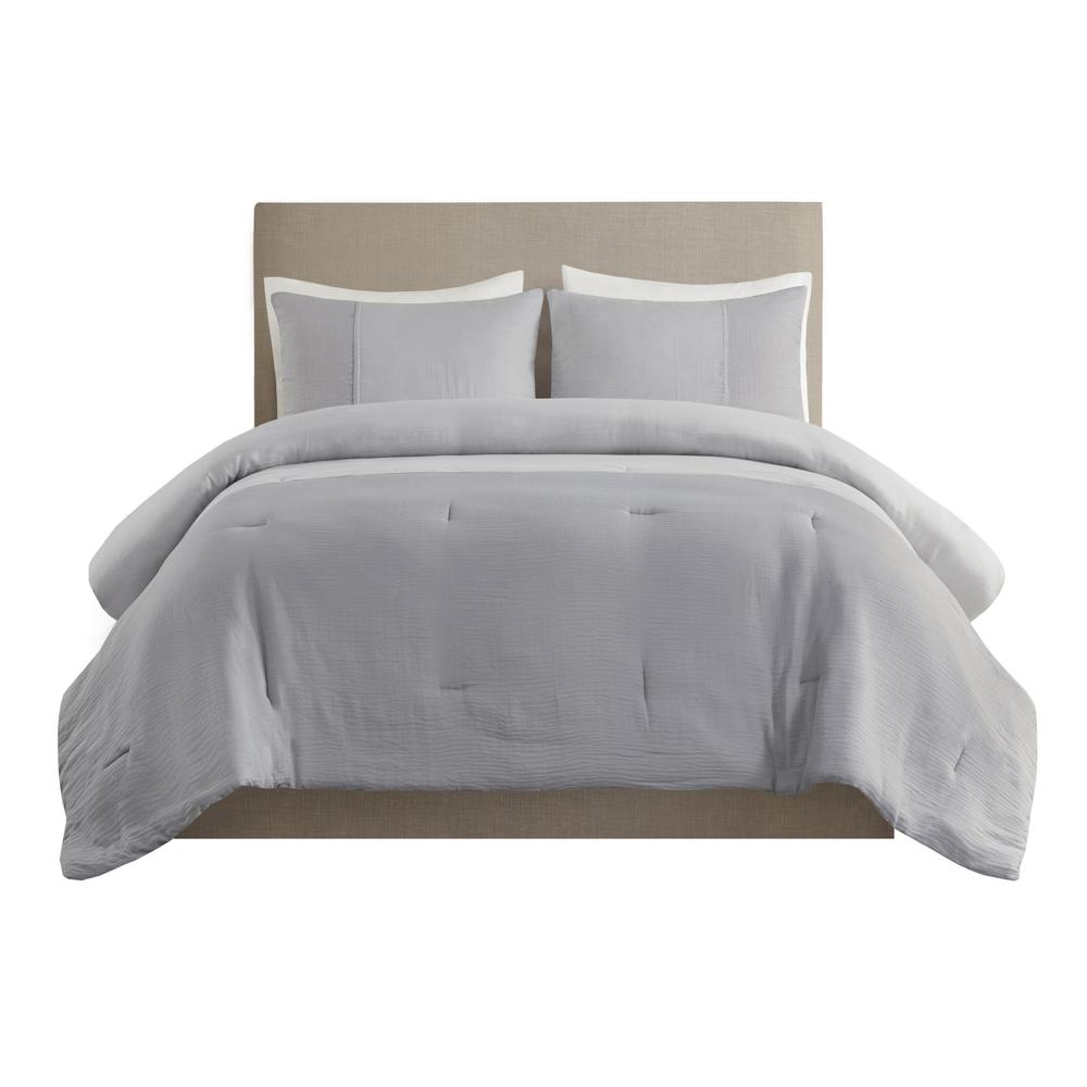 3 Piece Gauze Oversized Comforter Set