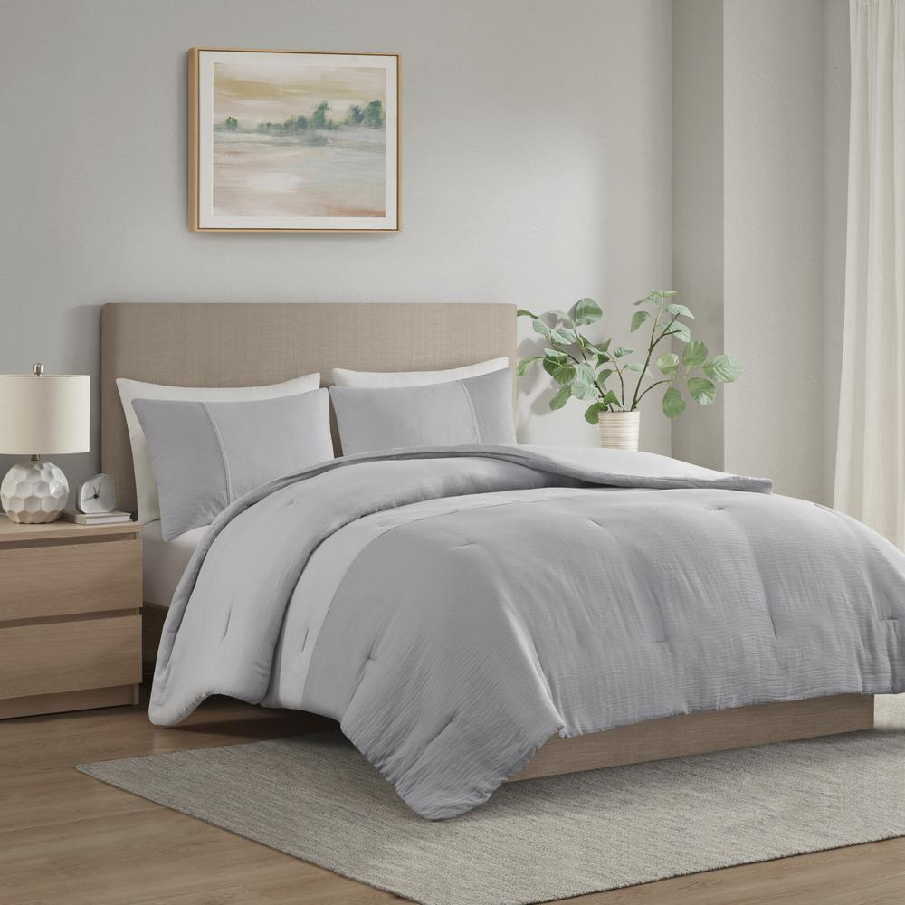 3 Piece Gauze Oversized Comforter Set