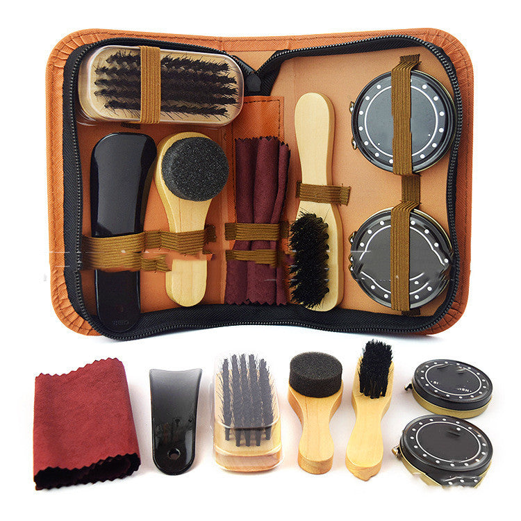 Fashion Simple Leather Shoes Care Set