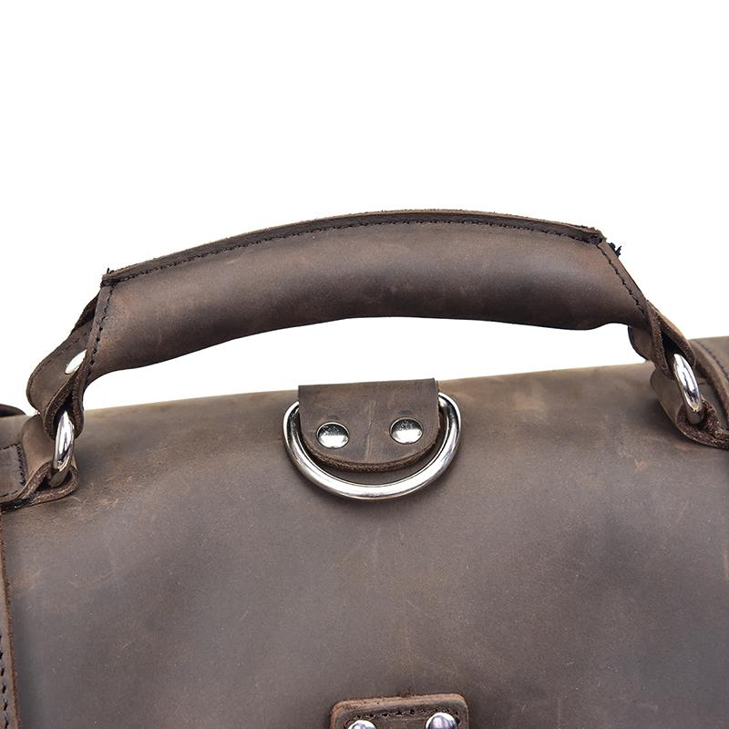 The Gustav Messenger Bag | Large Capacity Vintage Leather Messenger Bag