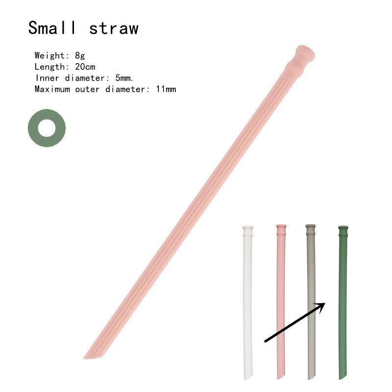 Silicone Straws Can Be Folded And Recycled Odorless Material Food Grade