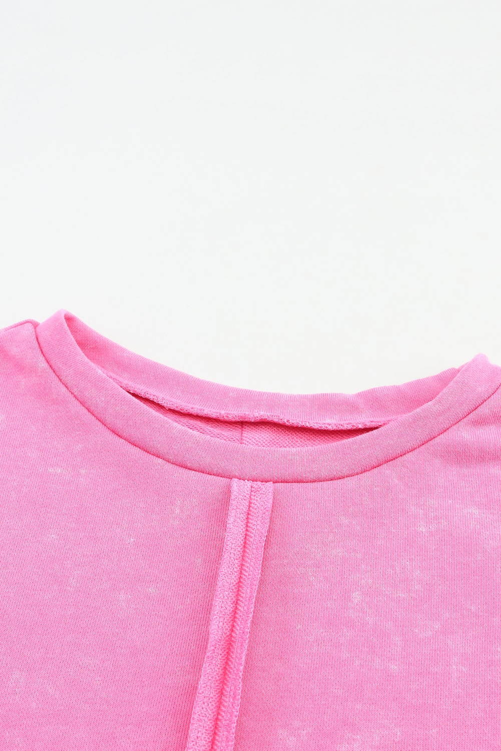 Rory Exposed Seamed High Low Raw Edge Sweatshirt