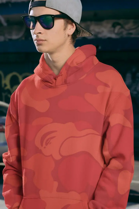 Alpine Red Retro Men Sublimation Hoodie