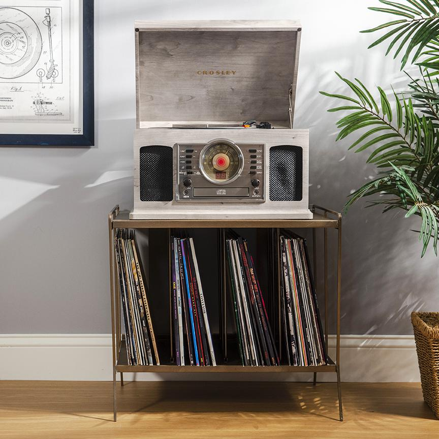 Mcqueen 8-In-1 Record Player In Gray