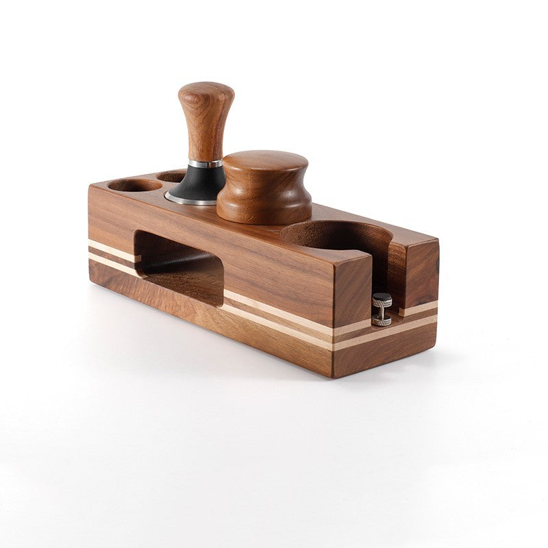 Italian Walnut Powder Holder Cloth Coffee Press