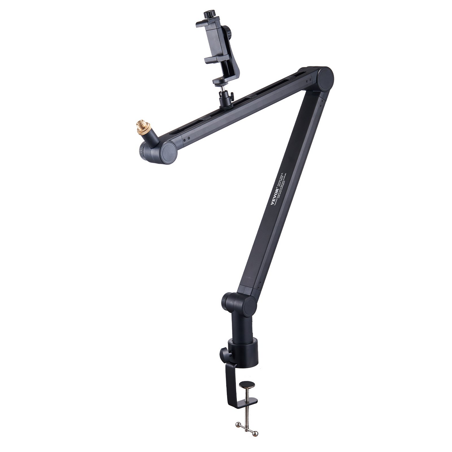 VEVOR Microphone Boom Arm with Desk Mount, 360° Rotatable, Adjustable Mic Stand with 3/8" to 5/8" Adapter Port, for Recording Blue Yeti Hyperx Quadcast Blue Snowball Shure SM7B Audio Technica