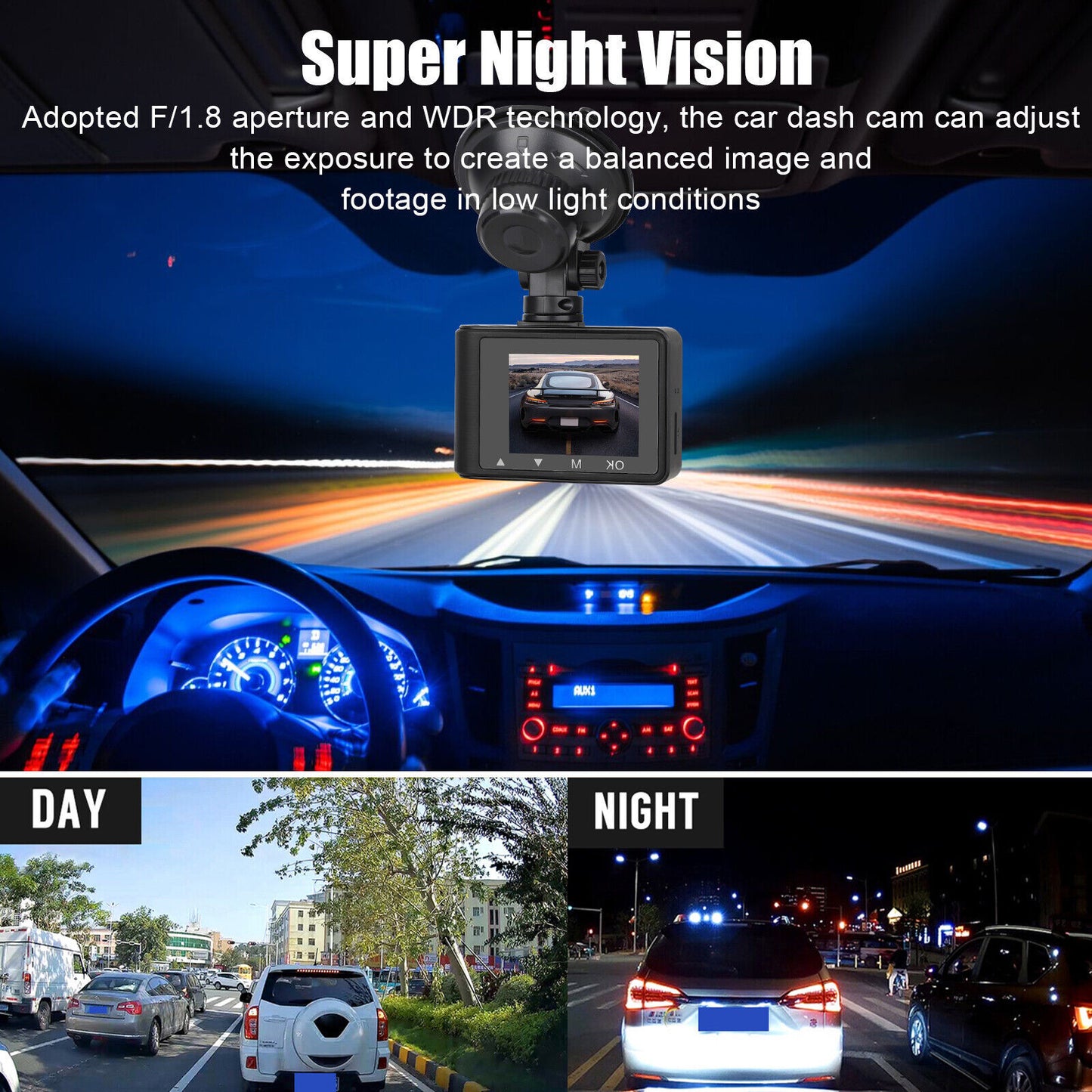 4K HD Night Vision Driving Recorder