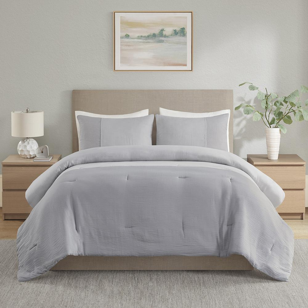 3 Piece Gauze Oversized Comforter Set