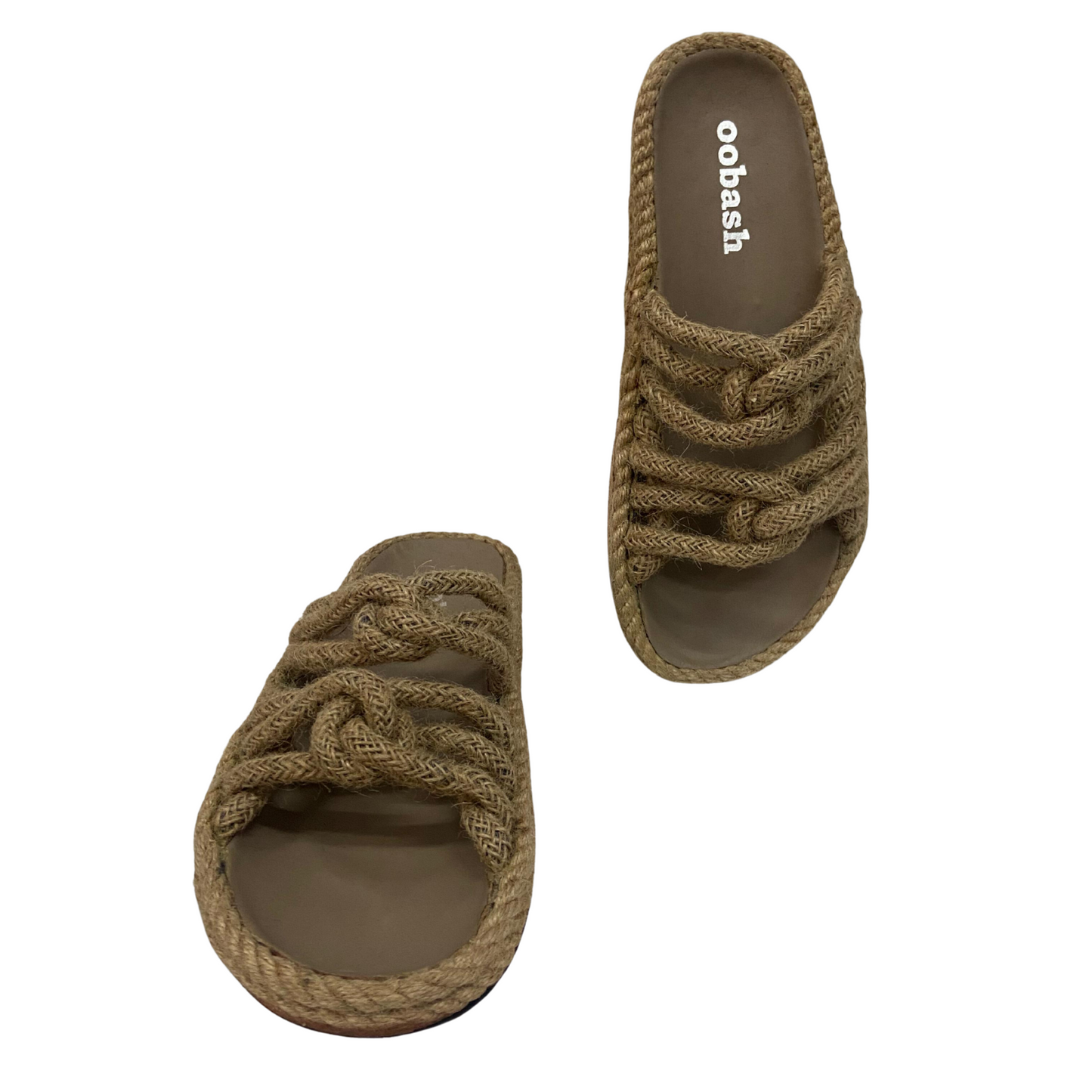 Rope footbed sandal Natural