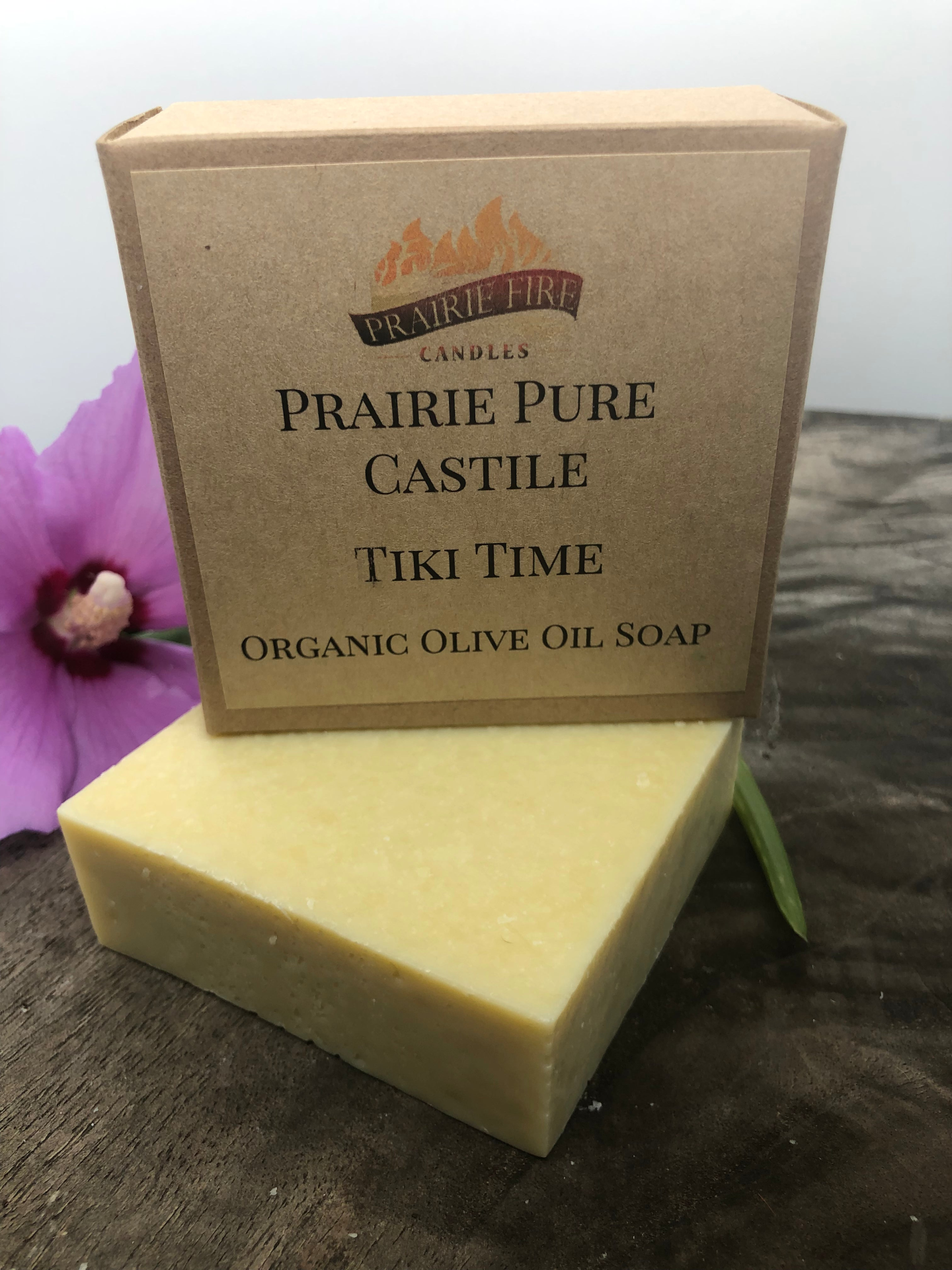 Tiki Time Real Castile Organic Olive Oil Soap for Sensitive Skin - Dye Free - 100% Certified Organic Extra Virgin Olive Oil