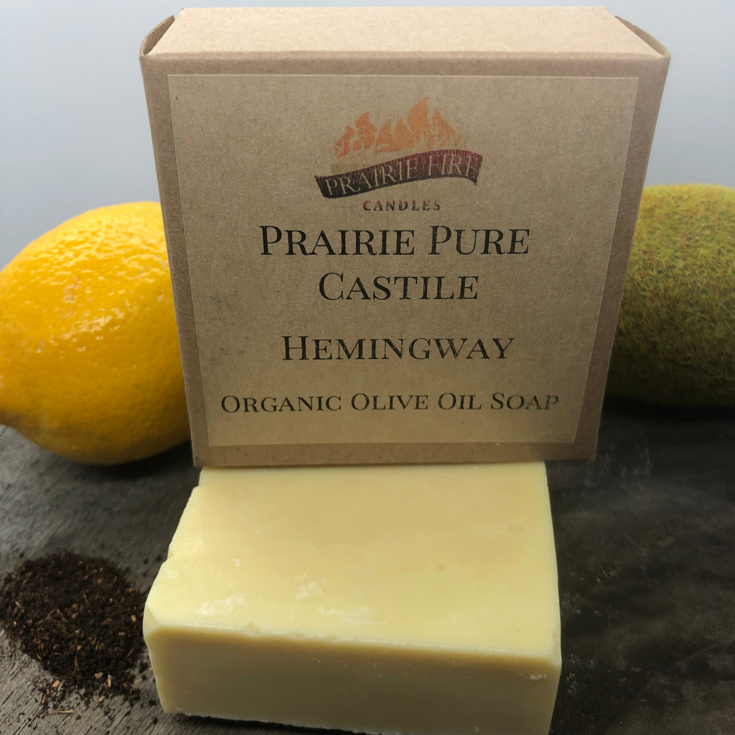 Hemingway Real Castile Organic Olive Oil Soap for Sensitive Skin - Dye Free - 100% Certified Organic Extra Virgin Olive Oil