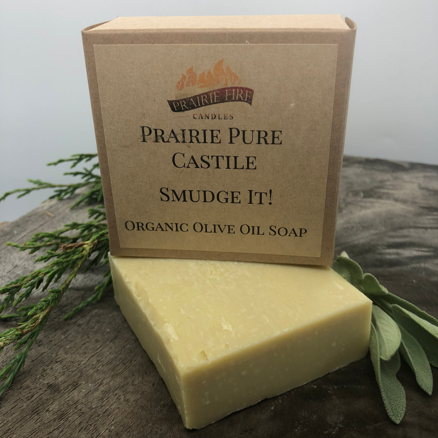 Smudge it! Real Castile Organic Olive Oil Soap for Sensitive Skin - Dye Free - 100% Certified Organic Extra Virgin Olive Oil