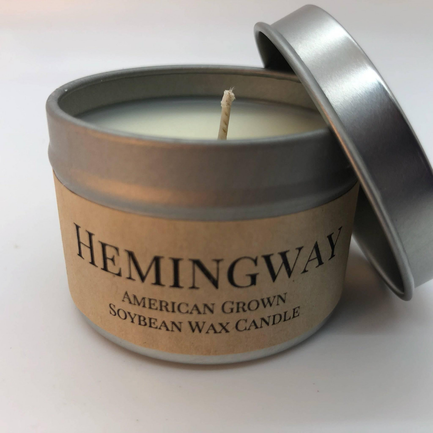 Hemingway Soy Wax Candle | 2 oz Travel Tin