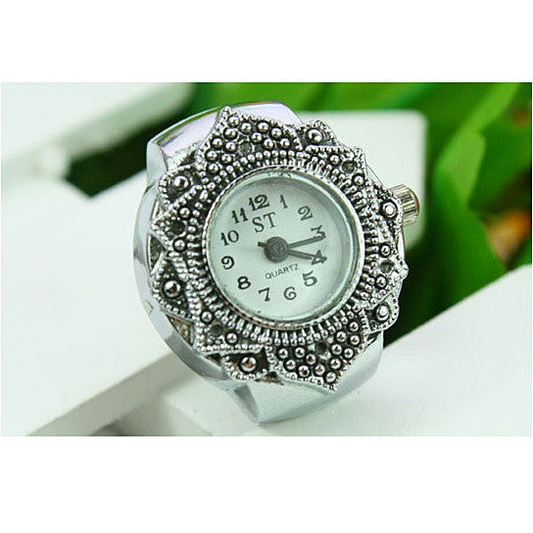 Victoria Ring Watch With Intricate Design