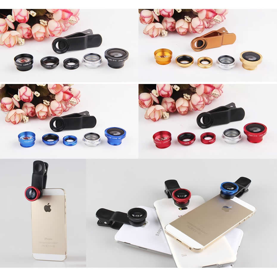 Clear Image with 5 Clip and Snap Lens for your Smartphone