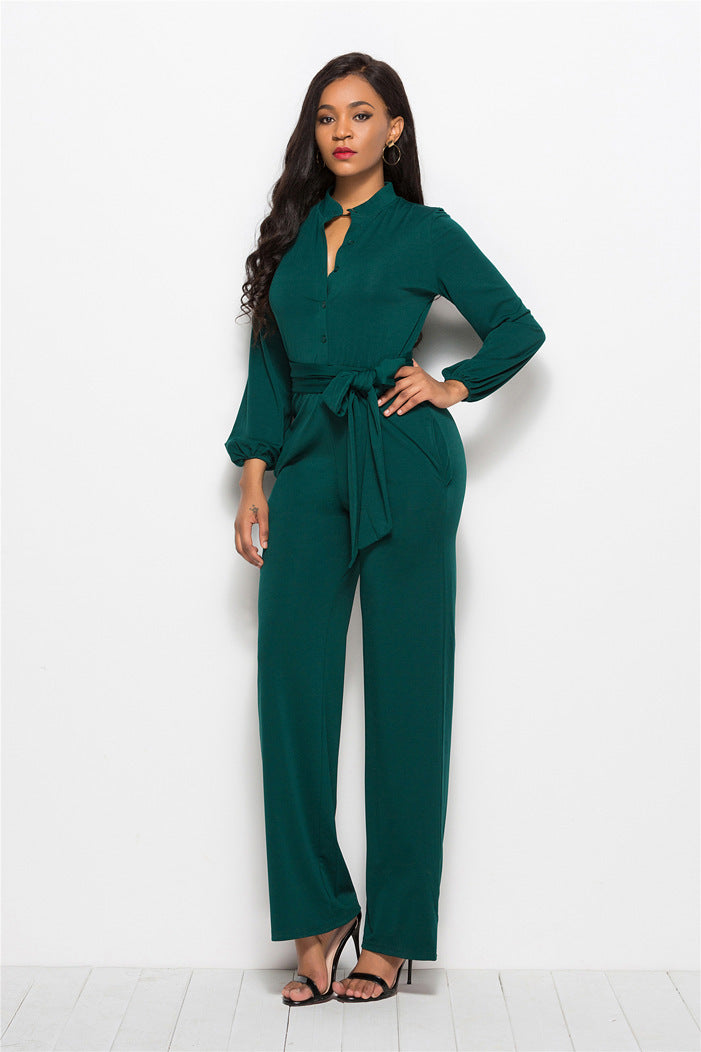 Woman plus large size jumpsuit casual