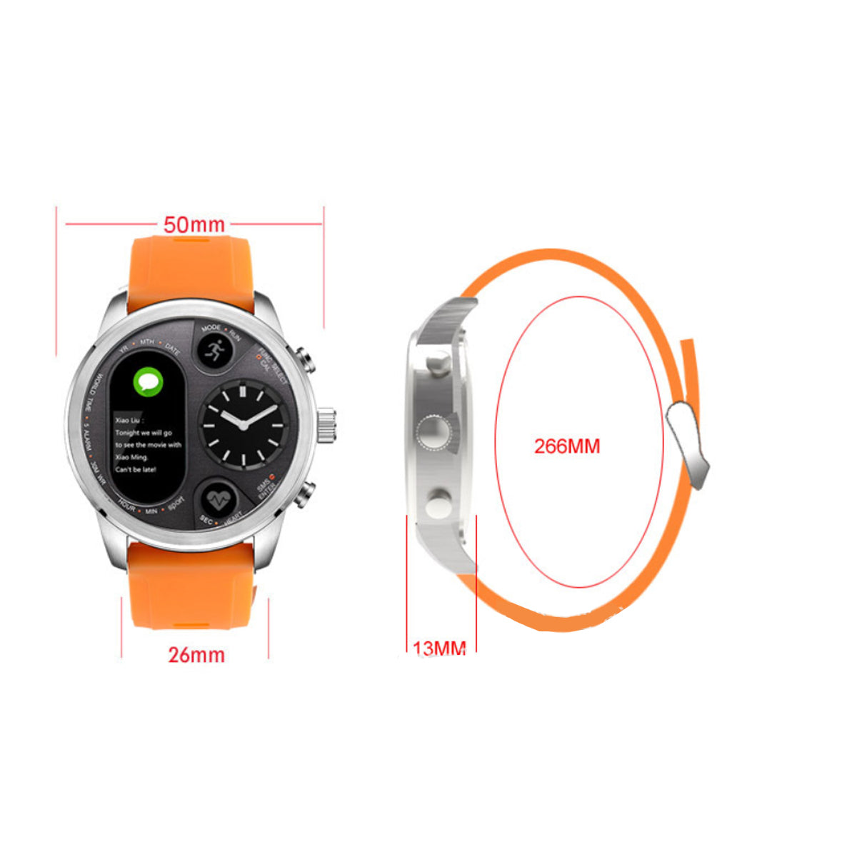 Alista Rugged Unisex Smart Watch