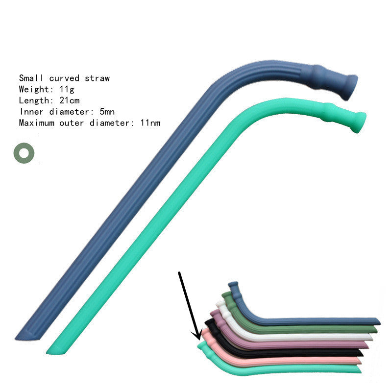 Silicone Straws Can Be Folded And Recycled Odorless Material Food Grade