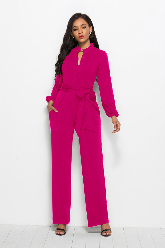 Woman plus large size jumpsuit casual