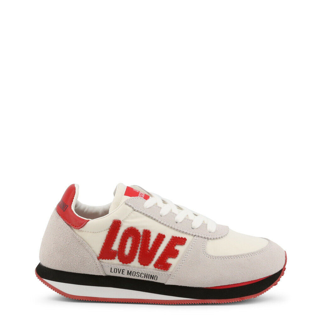 White Red Suede Sneakers