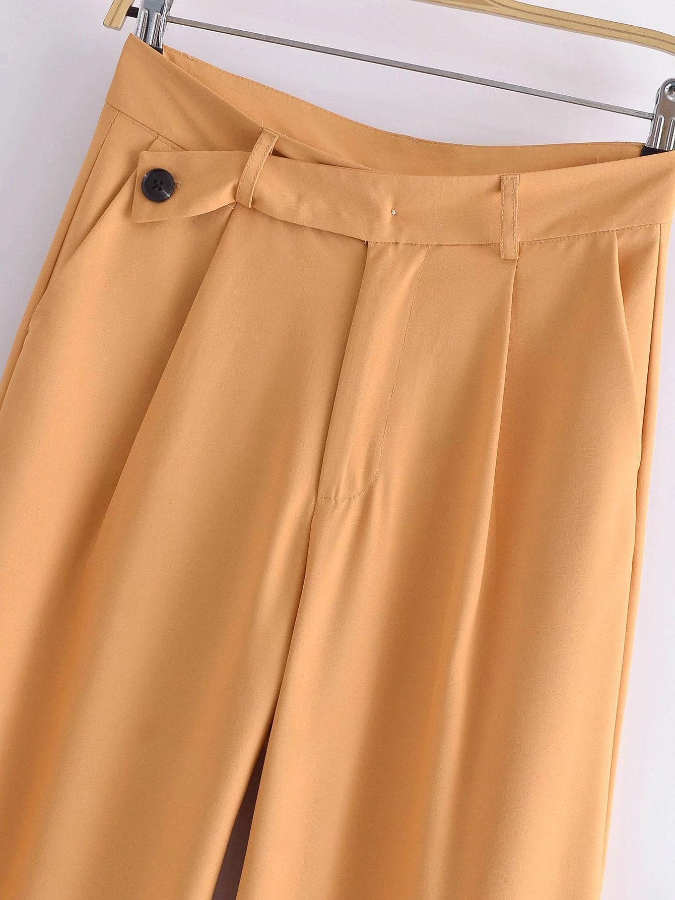 Women's Fashion Wide-leg Asymmetric Wide High Waist Pants