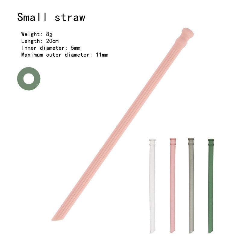 Silicone Straws Can Be Folded And Recycled Odorless Material Food Grade