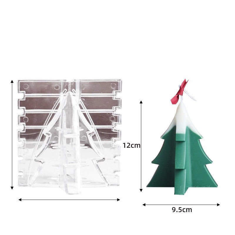 Christmas Tree Silicone Molds For DIY Christmas Creative Atmosphere Decoration Handmade Fragrant Candles