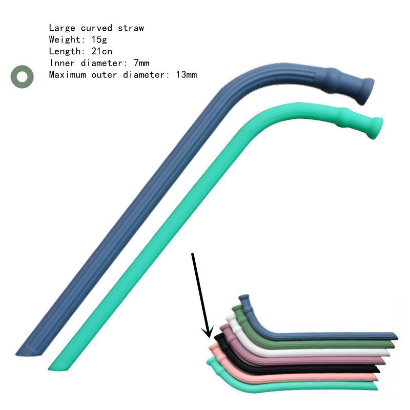 Silicone Straws Can Be Folded And Recycled Odorless Material Food Grade