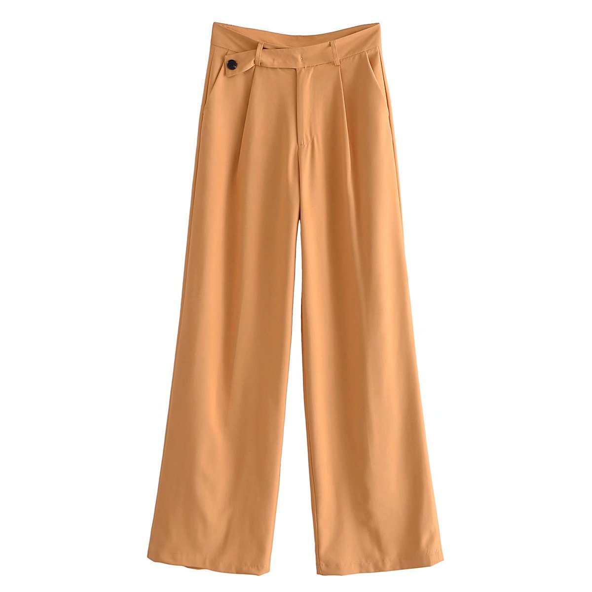 Women's Fashion Wide-leg Asymmetric Wide High Waist Pants