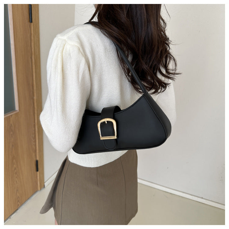 New Young Lady Underarm Bag Fashion All-match Baguette Bag